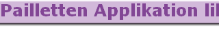 Pailletten Applikation lila auf Tll