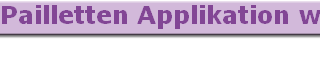 Pailletten Applikation wei violett