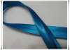 Duchesse Satin Schrgband gefalzt 15mm  blau